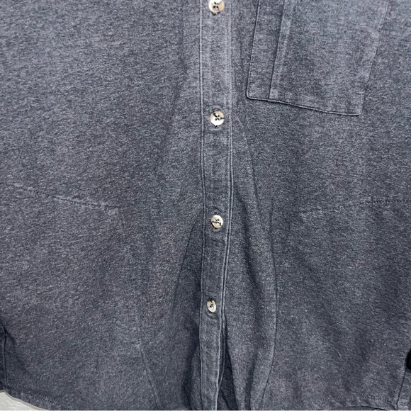 Women's Lululemon Grey Super Soft Button Down Shirt - Picture 7 of 8
